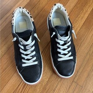 Dolce Vita Zina Black and Tan Women's Sneakers